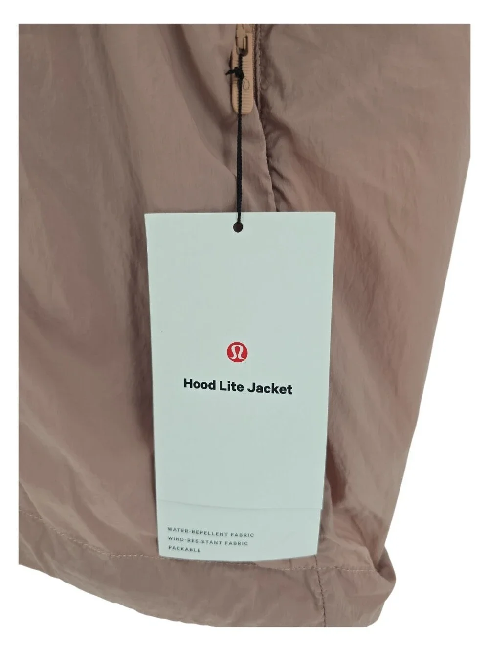 Lululemon Hood Lite Jacket NWT Size 10 Dusty Rose Packable into Belt Bag